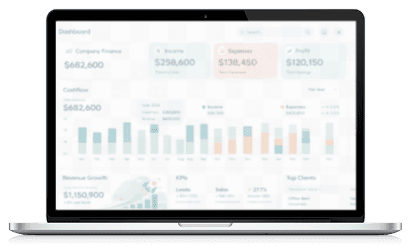 Laptop com dashboard ESG