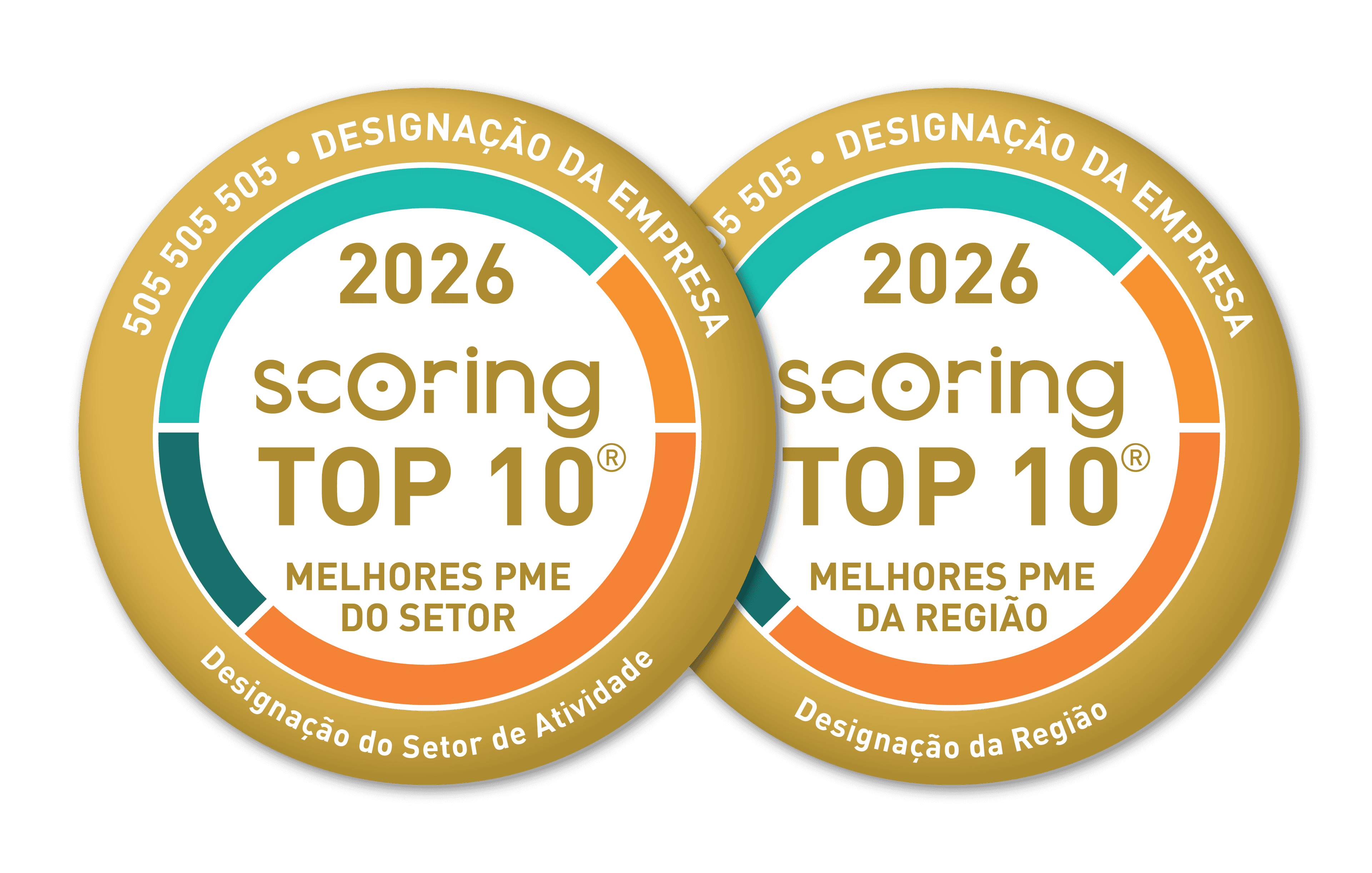 Selos TOP 10 Melhores PME por setor e região